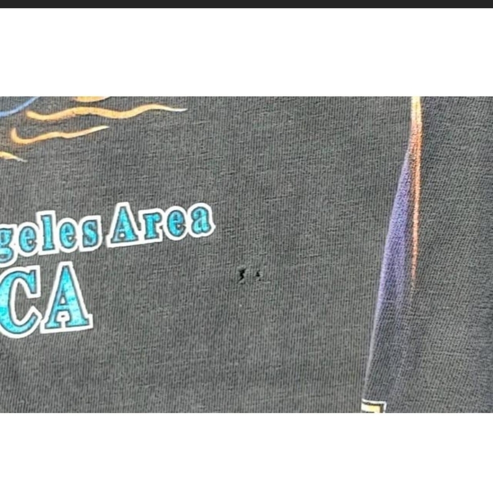 Vtg 2000 Harley Davidson Eagle Graphic Long Sleeve T-Shirt Medium Thrashed Y2K - Picture 8 of 8